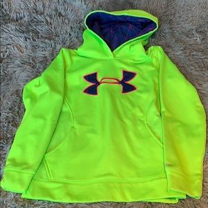 Neon under armor sweatshirt